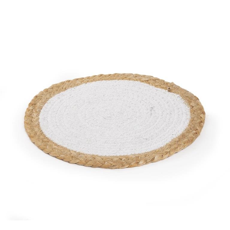 10” Jute/Cotton Candle Mat Large - Image 3
