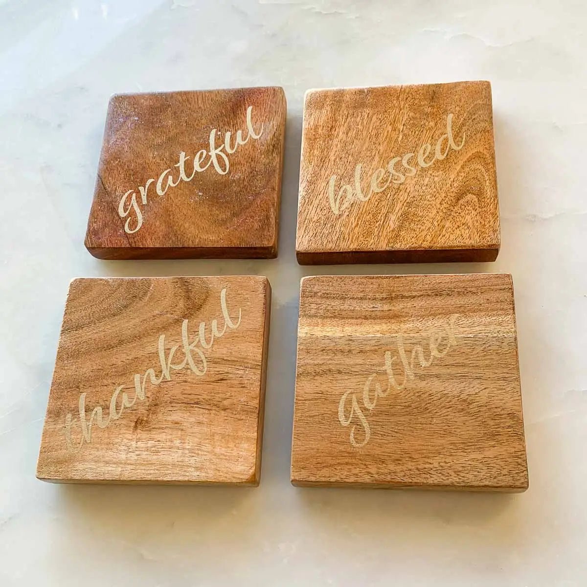 Blessings Coasters Natural set of 4
