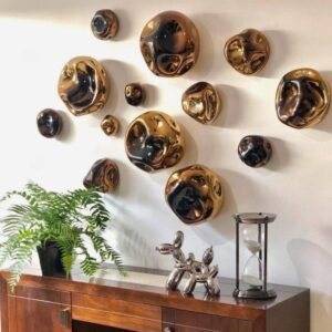 Blown Glass Nuggets Wall Art | 12-Piece Collection